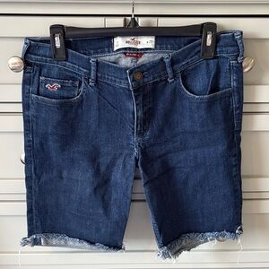 Hollister Dark Blue Denim Bermuda Shorts